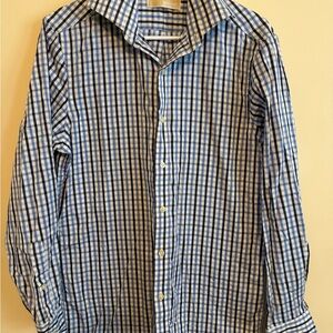 MICHAEL Michael Kors Blue and White Checkered Shirt